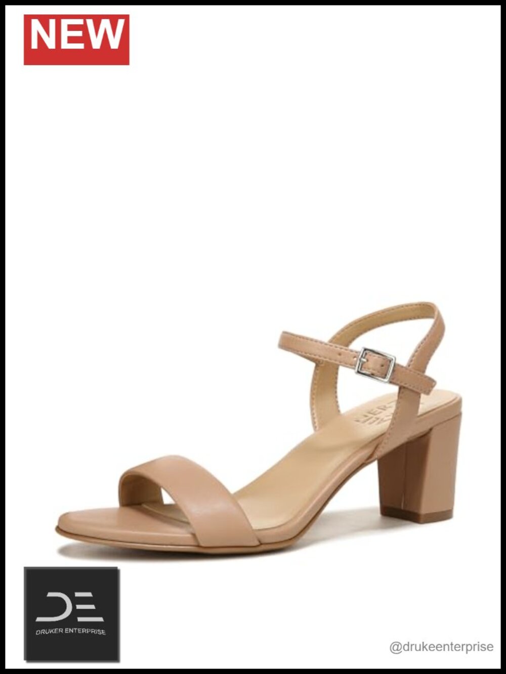 Block Heel Ankle Strap Dress Sandals Open Toe Comfort